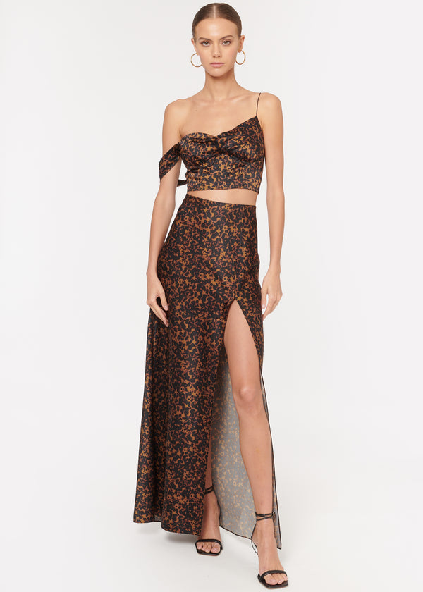 Slit Skirt Tortoise Shell