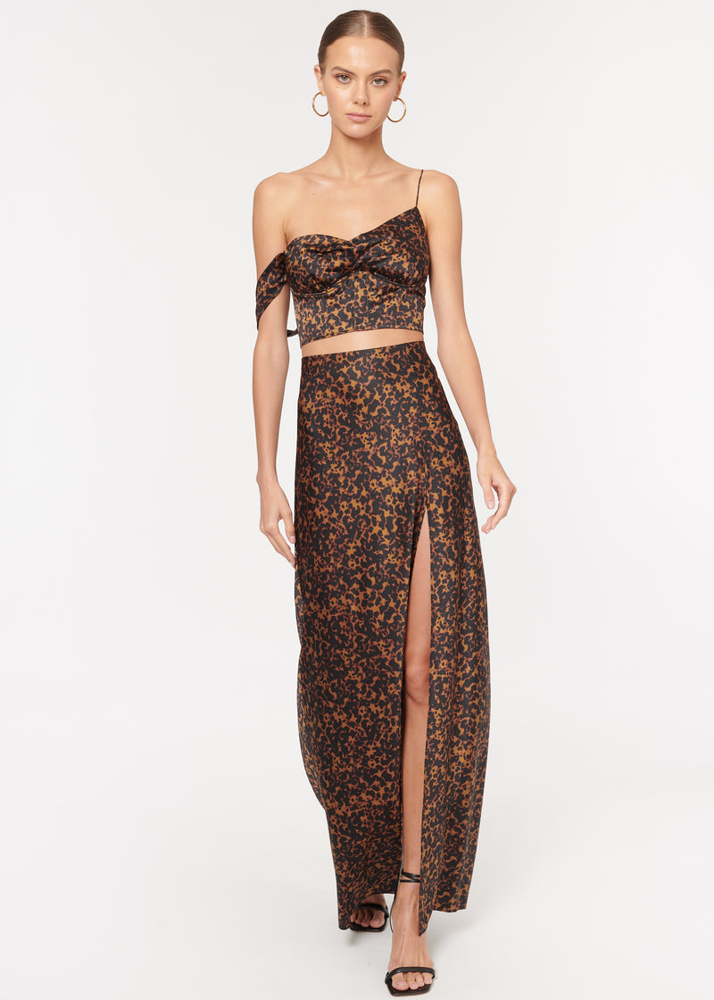 Slit Skirt Tortoise Shell