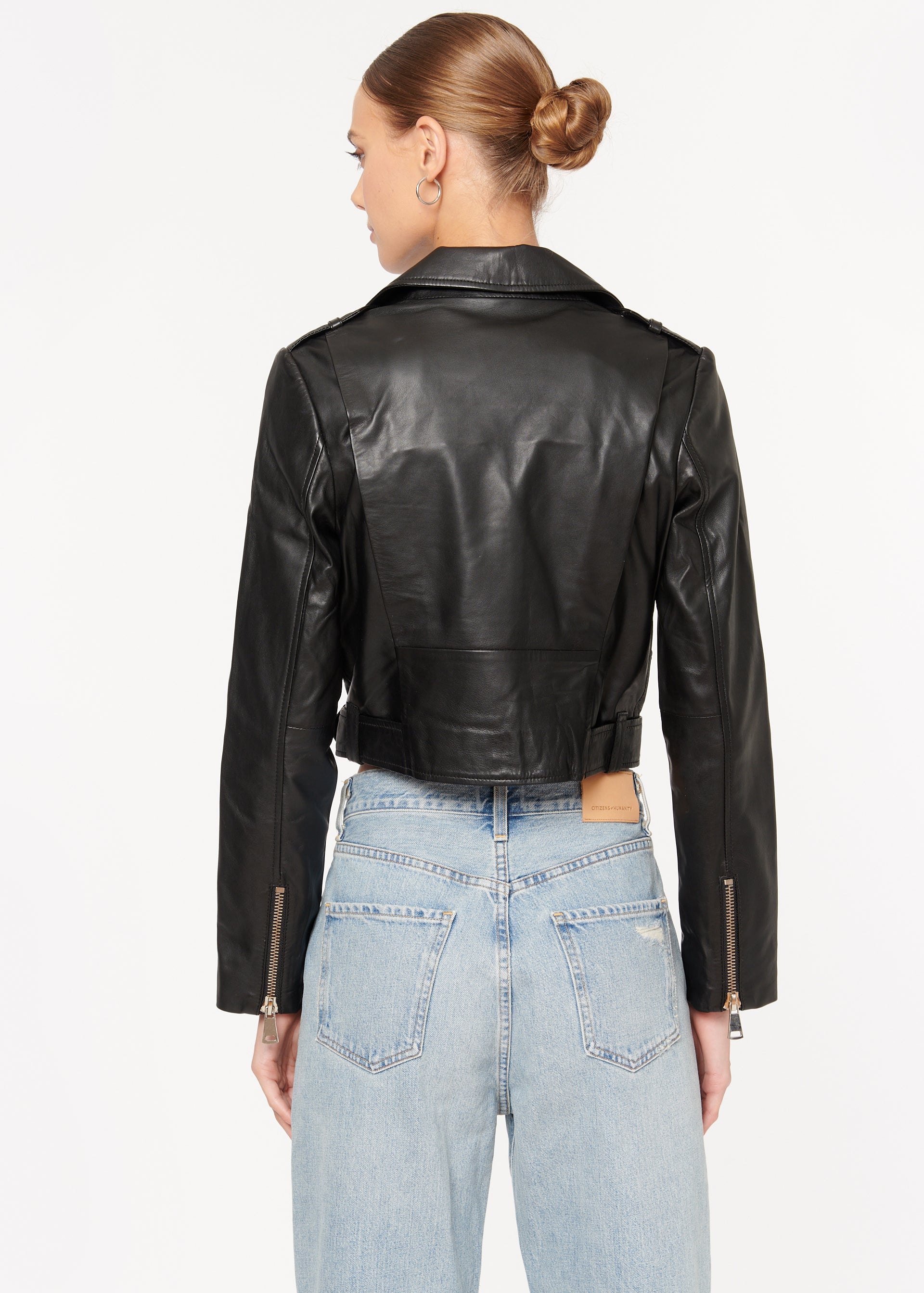 Kali Genuine Leather Jacket Black – CAMI NYC